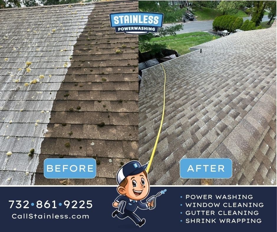 Spotless Roof Transformation with Our Power Washing Service image