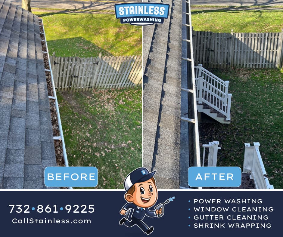 Project Gutter Cleaning Transformation in Marlboro NJ image