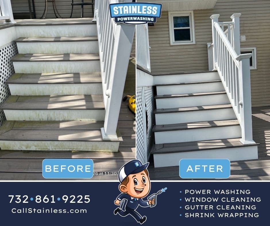 Project Deck Stairs Power Washing in Freehold NJ image