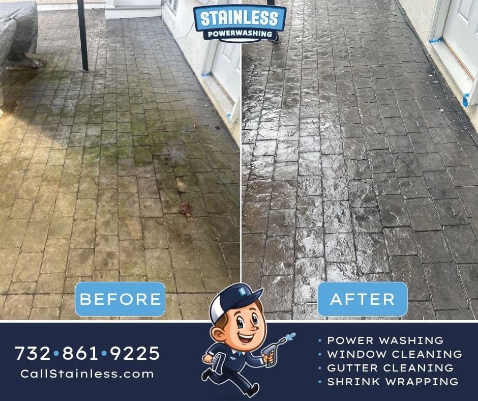 Paver Walkway Power Washing That Actually Gets the Grime Out image