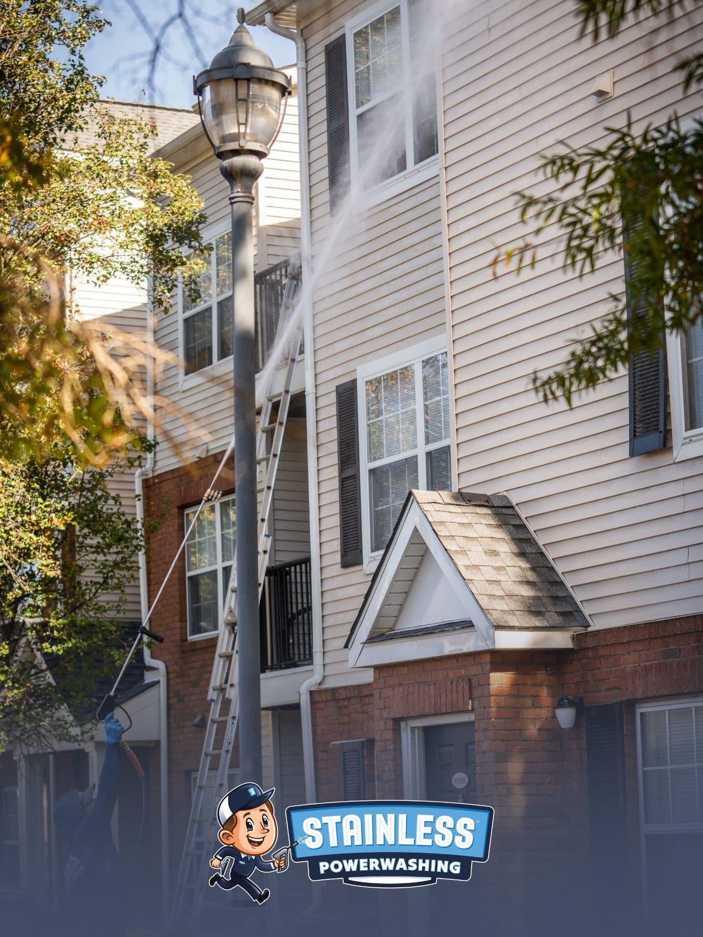 Project Soft Washing a Multi-Story Apartment Building in Freehold NJ image