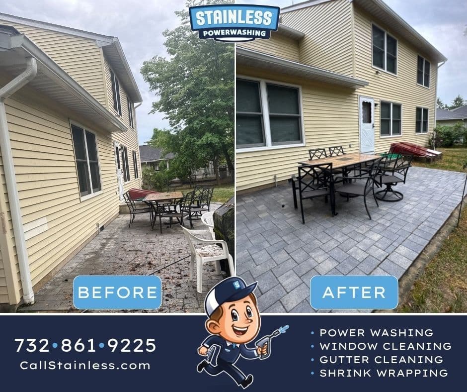 Project Paver Patio Power Wash in Toms River NJ image