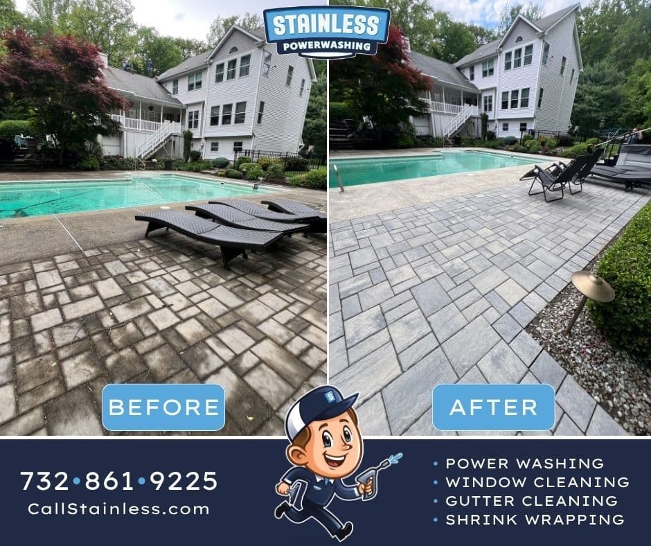 Poolside Paver Cleaning Done Right in Marlboro image