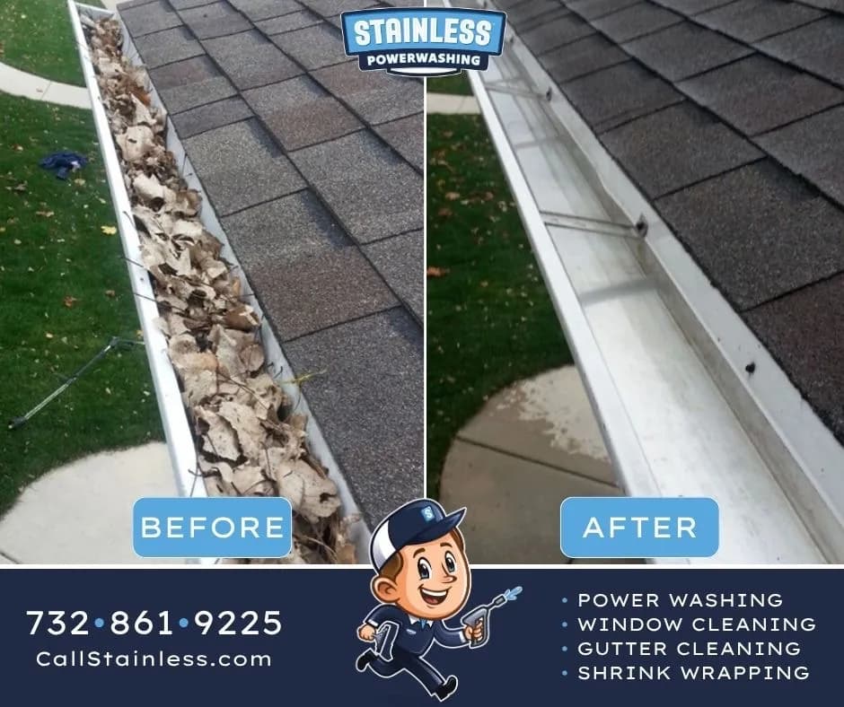 Clogged Gutters Cleaned Out for a Fair Haven Homeowner image