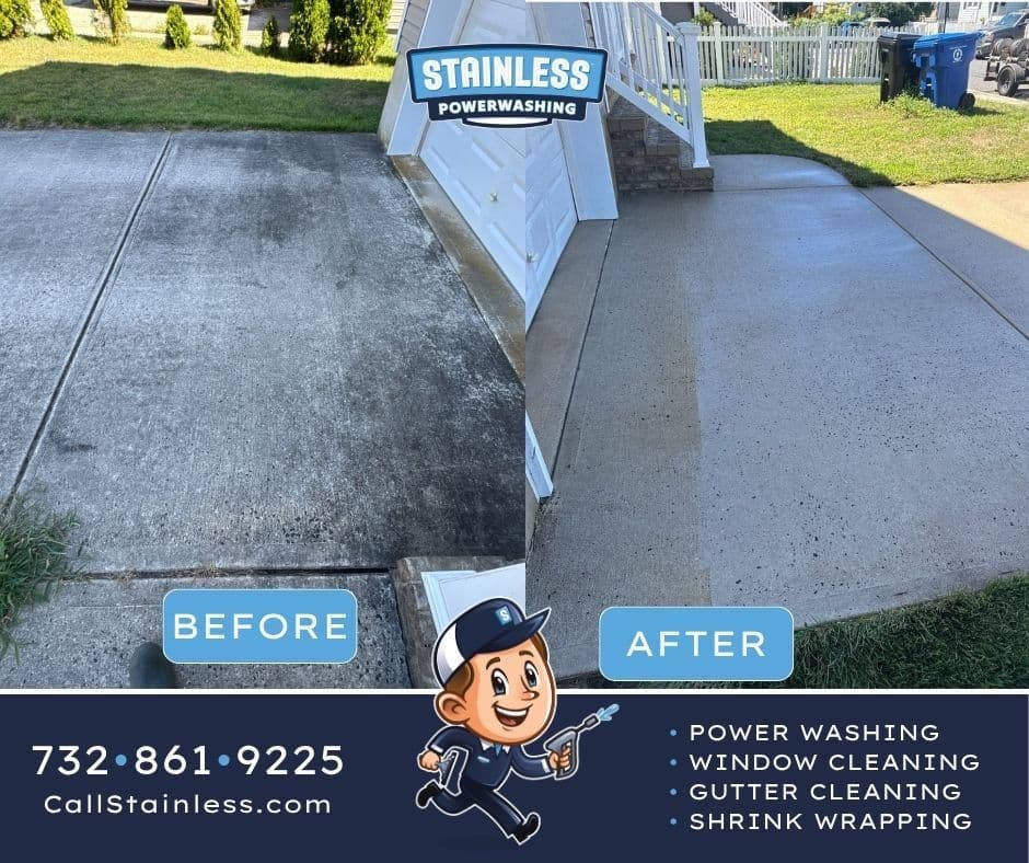 Sparkling Driveway Makeover in Marlboro NJ image