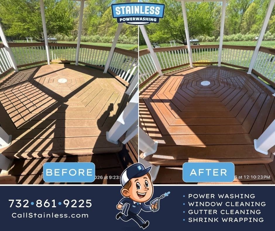 Project Gazebo Deck Power Washing in Marlboro NJ image