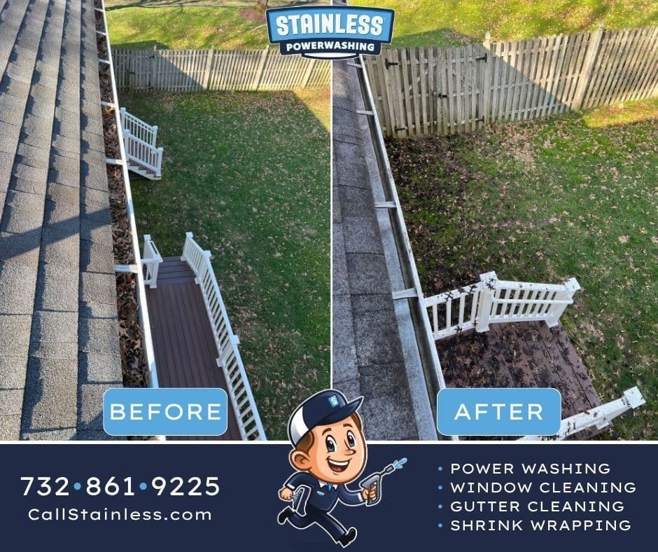Clogged Gutters Cleared Out for a Marlboro Homeowner image