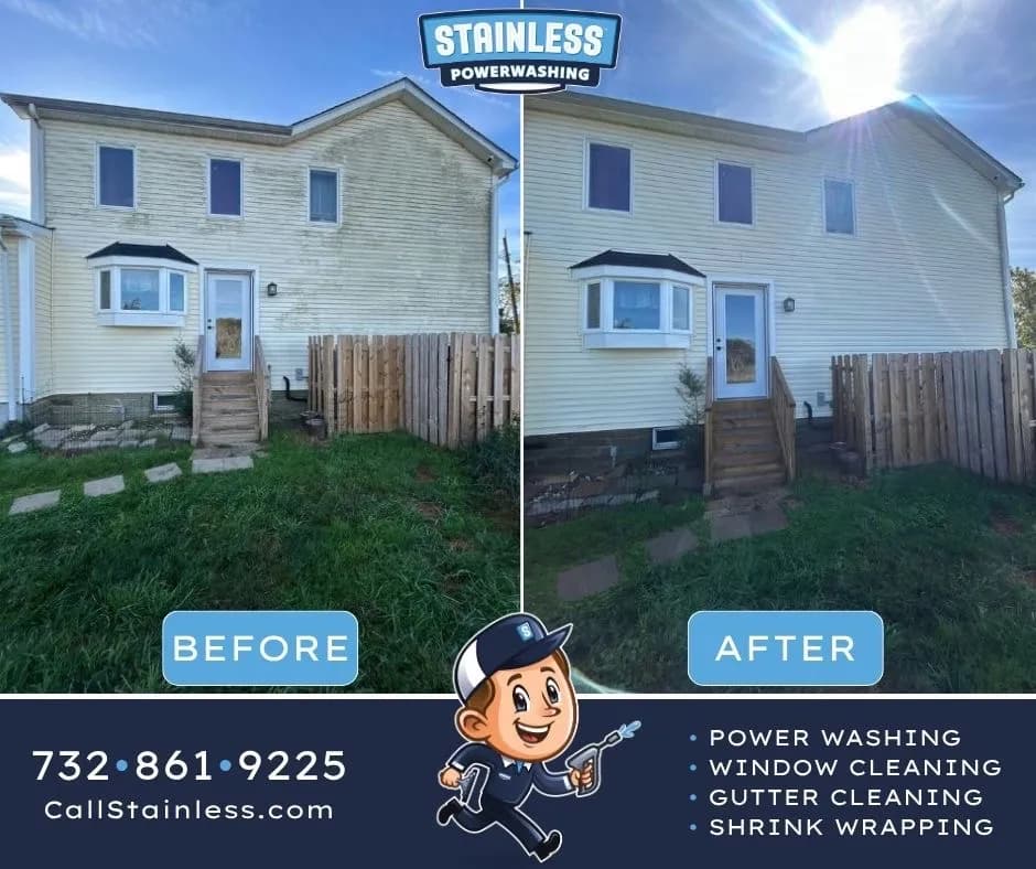 Spring Lake House Wash Wipes Out Mold and Mildew Before Winter image
