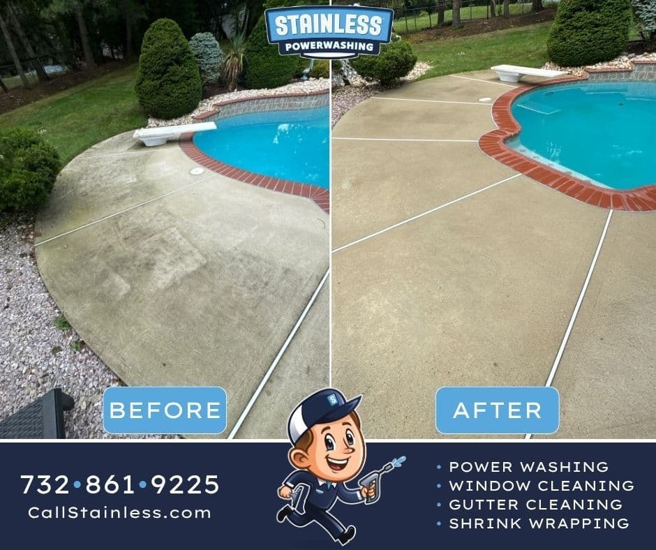 Project Pool Patio Concrete Cleaning in Monroe NJ image