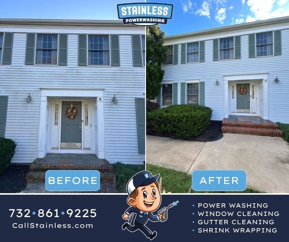 Soft Wash House Cleaning Strips Years of Grime in Aberdeen NJ image