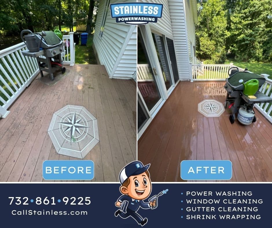 Project This Weathered Deck Got a Full Reset with Power Washing image