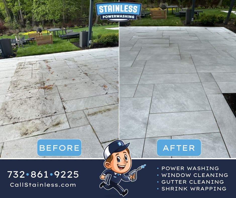 Paver Patio Cleaning Done Right in Tinton Falls image
