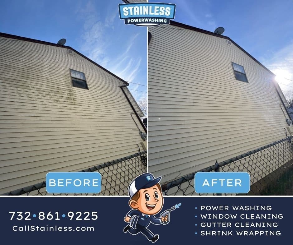 Soft Washing Strips Years of Grime Off This Freehold NJ Home image