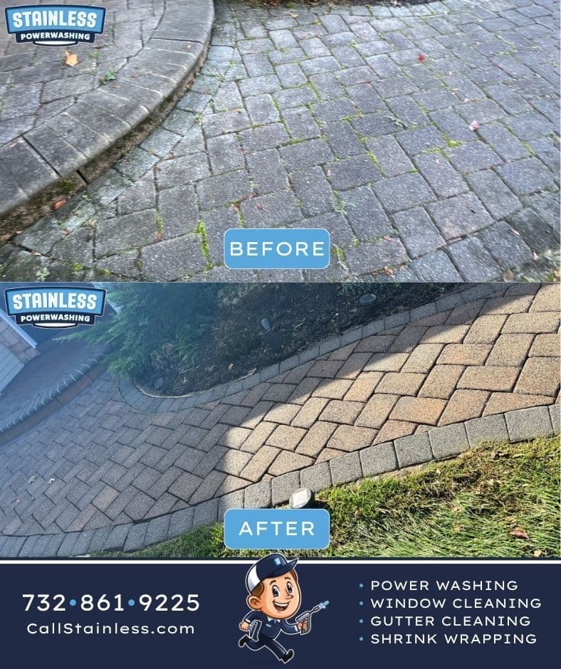Project Paver Transformation in Marlboro with Stainless Power Washing image