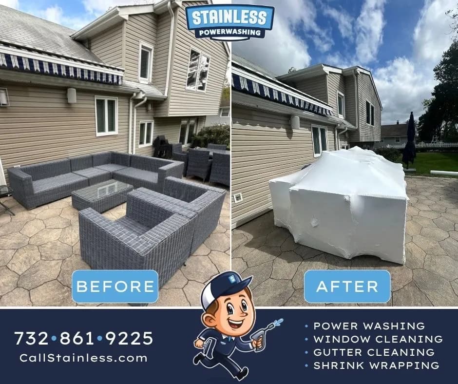 Patio Furniture Shrink Wrapping Done Right in Spring Lake image