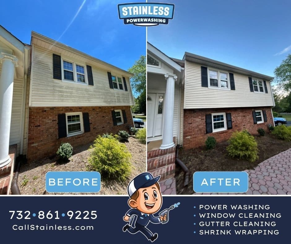 Red Bank Home Soft Wash Brings the Curb Appeal Back image