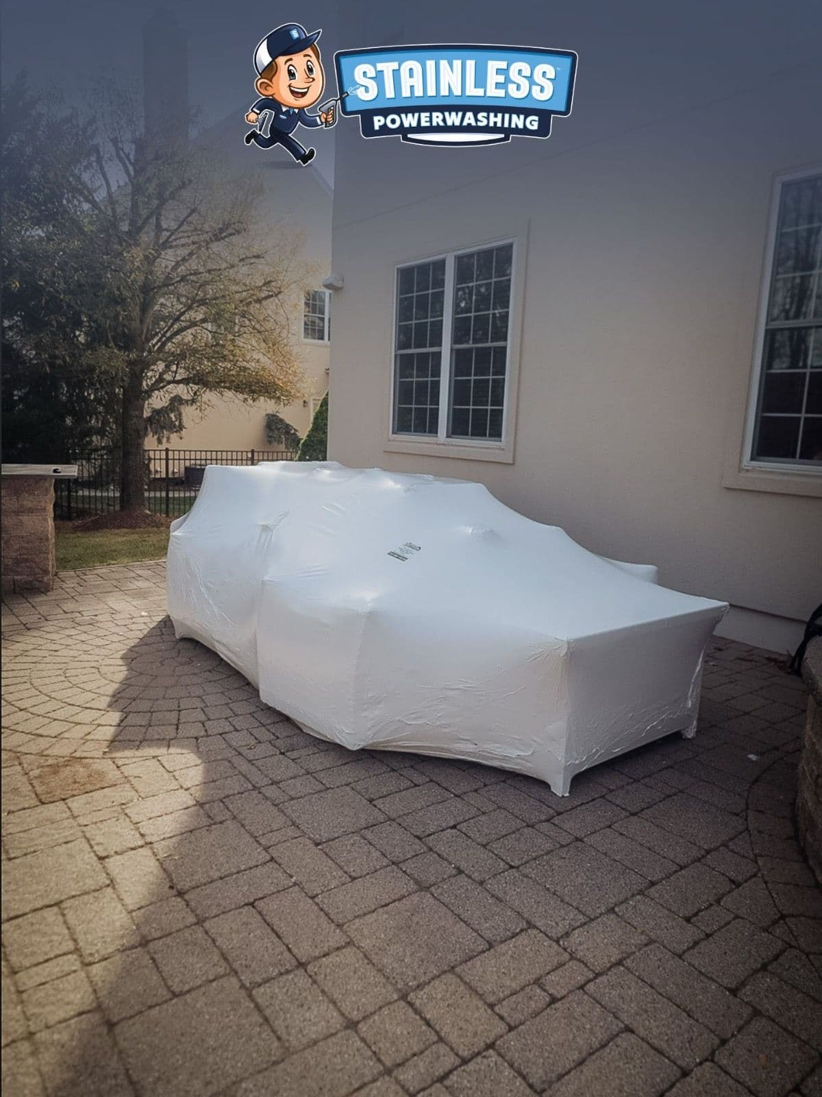 Patio Furniture Shrink Wrapping in Little Silver NJ image