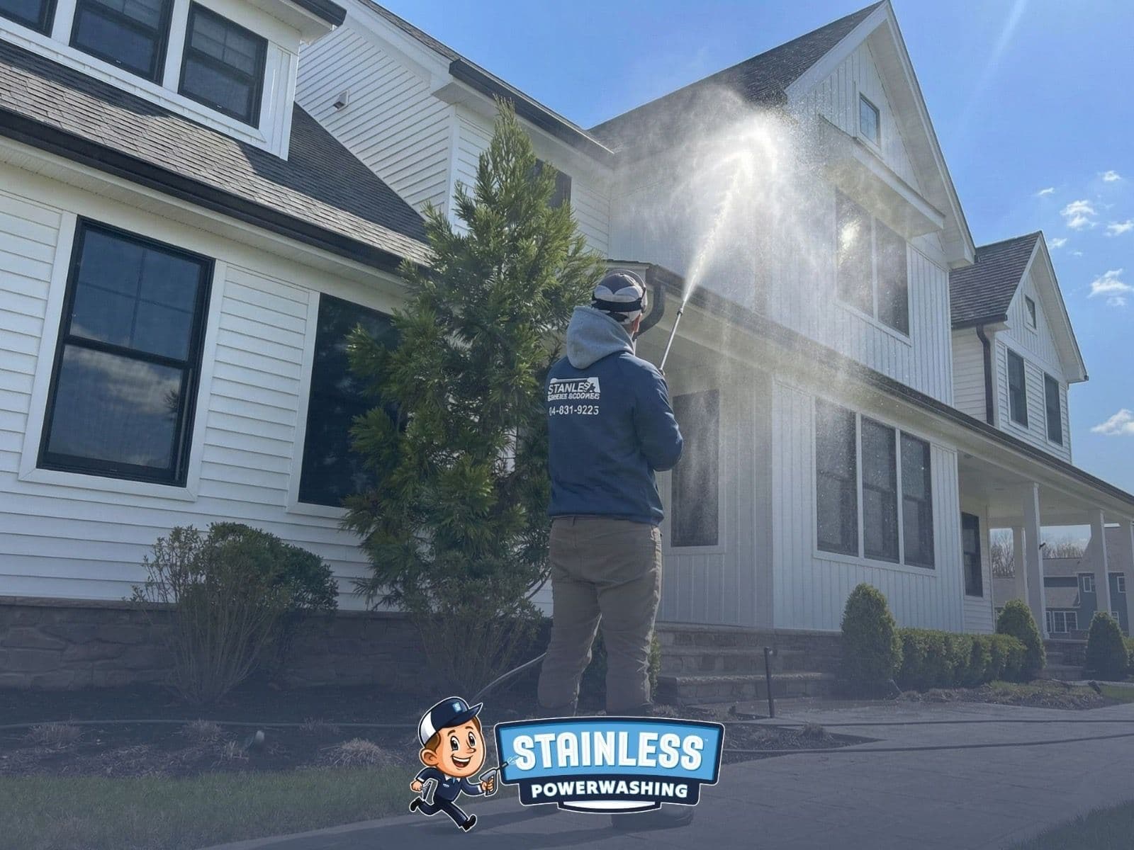 Soft Washing a Home the Right Way in Marlboro NJ image