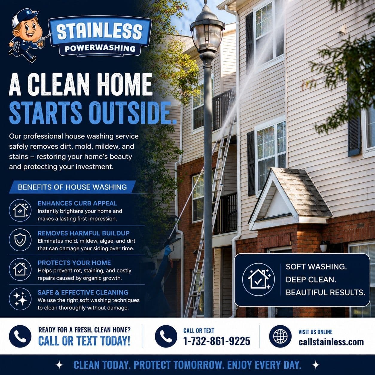 House Washing in Little Silver That Actually Protects Your Home image