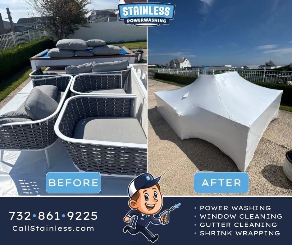 Patio Furniture Shrink Wrapping Done Right in Rumson image