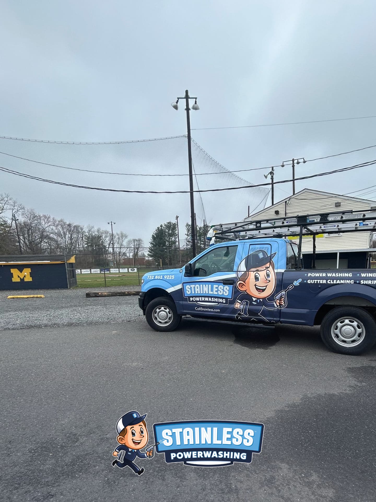 Soft Washing Marlboro Little League Buildings Before Opening Day image