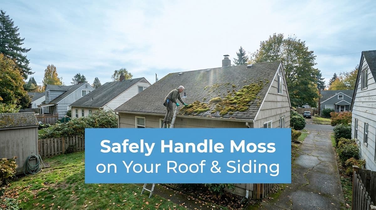 How to Safely Handle Moss on Your Roof and Siding image
